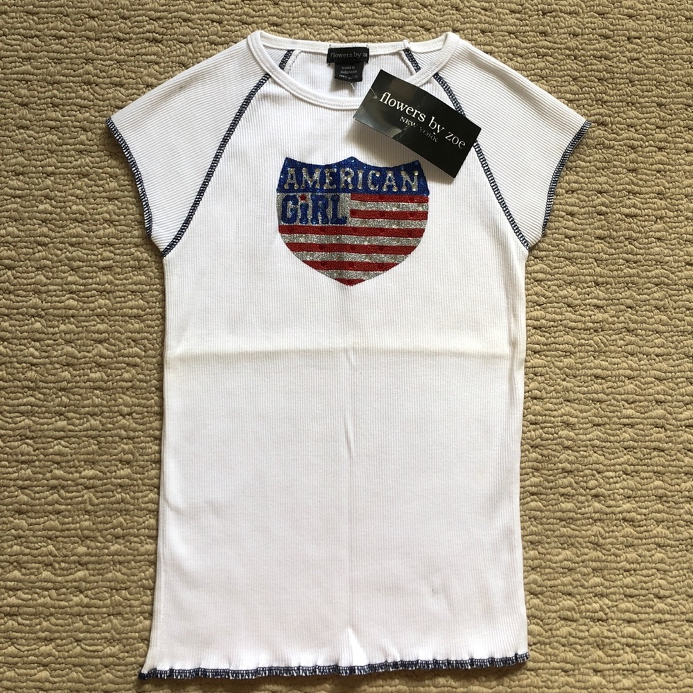 FLOWERS BY ZOE American Girl short sleeve top